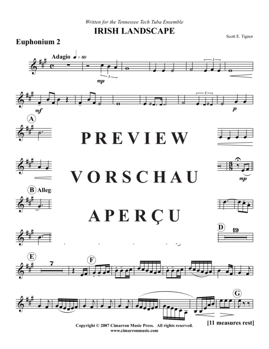 Product gallery: Page 18 of 21 Irish Landscape , , (Tuba Quartet: 2x Baritone, 2xTuba)