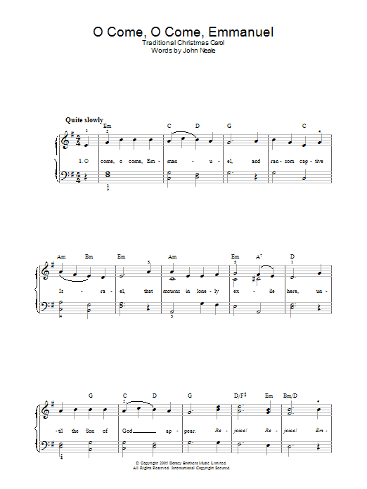 Produktbild zu: O Come, O Come Emmanuel