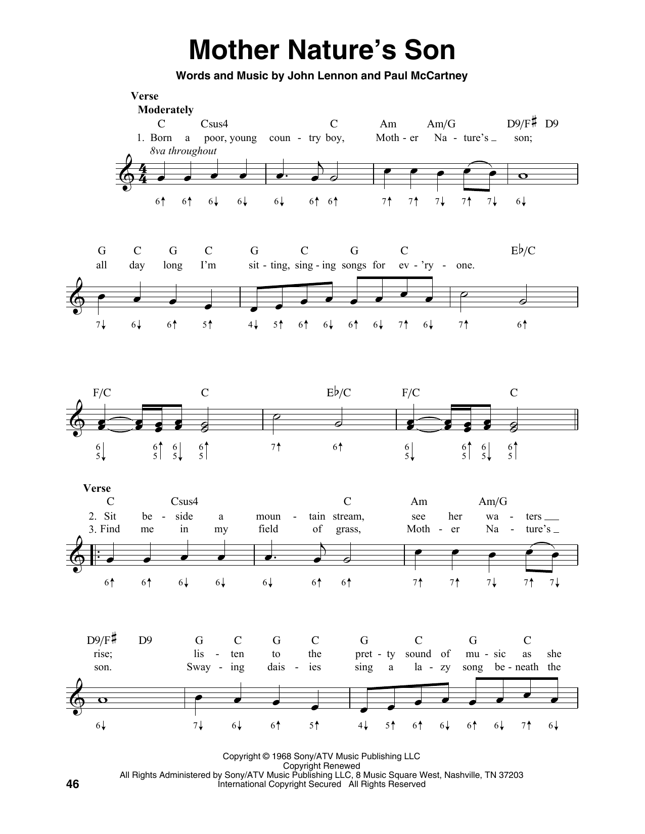 Product gallery: Page 1 of 1 Mother Nature's Son, The Beatles