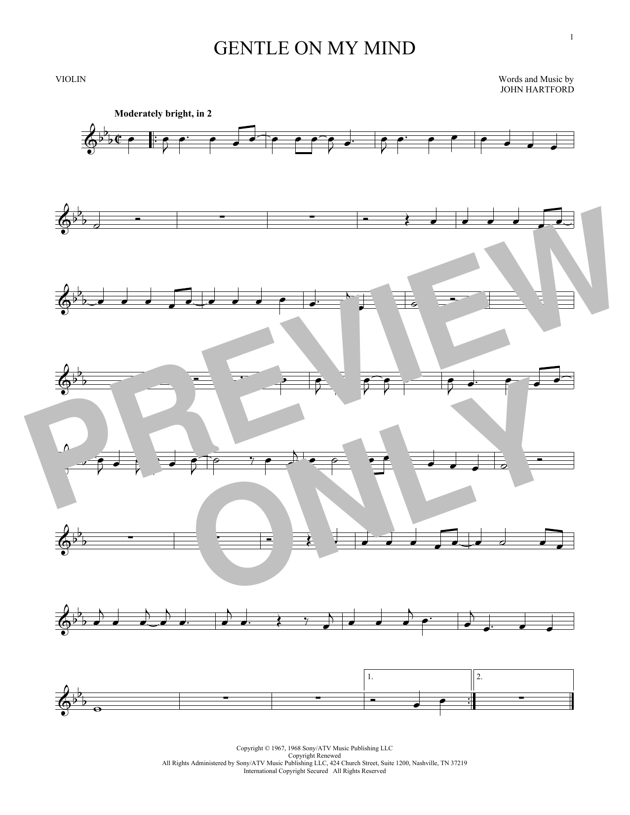 Product gallery: Page 1 of 1 Gentle On My Mind, Glen Campbell