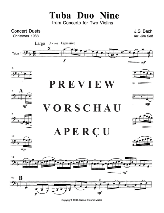 Produktgalerie: Seite 14 von 21 Concert Duets Vol. 2 , , (Tuba Duett)