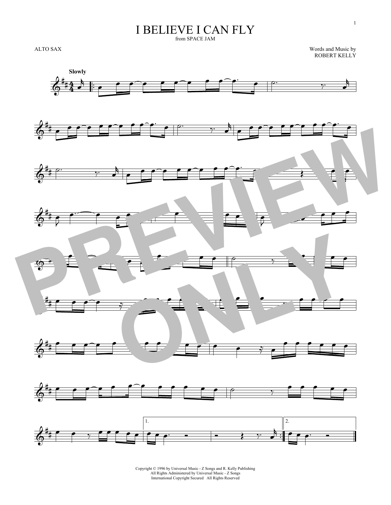 Product gallery: Page 1 of 1 I Believe I Can Fly, R. Kelly