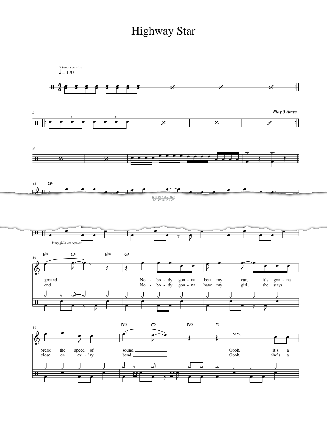 Product gallery: Page 1 of 1 Highway Star, Deep Purple