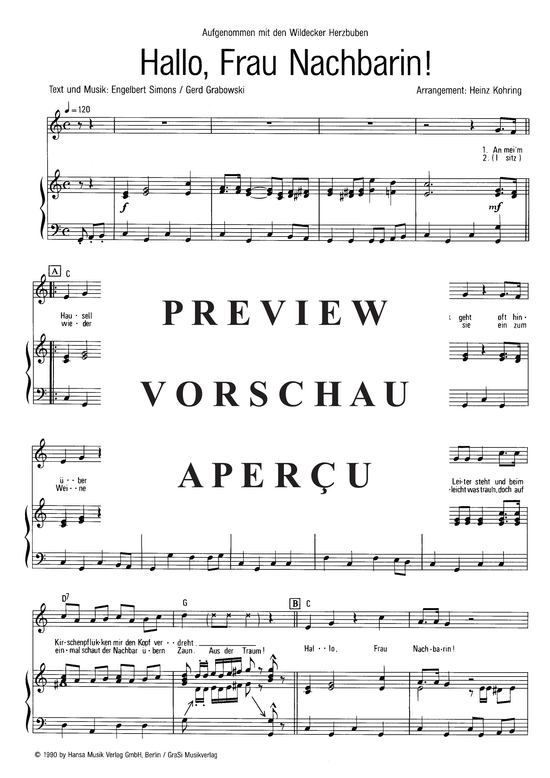 gallery: Hallo, Frau Nachbarin , Wildecker Herzbuben, (Klavier + Gesang)