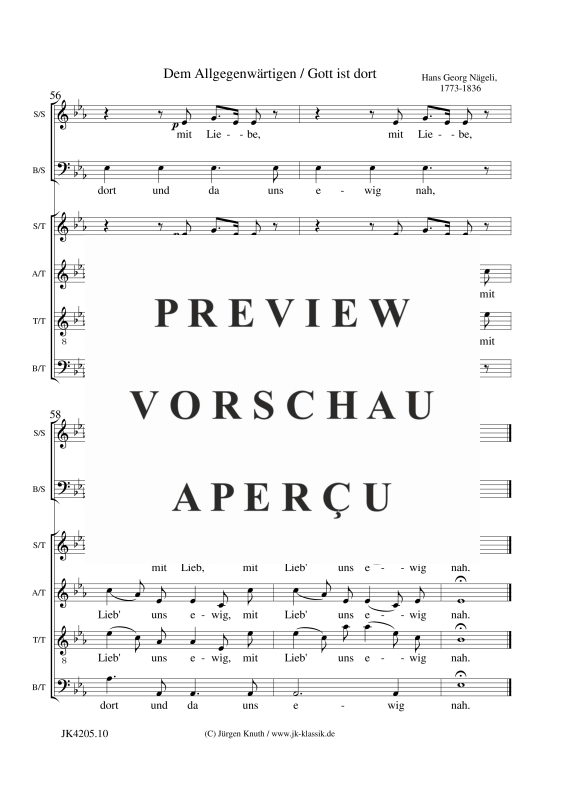 gallery: Dem Allgegenwärtigen - Gott ist dort (Rundgesang), , Gemischter Chor SSATTB