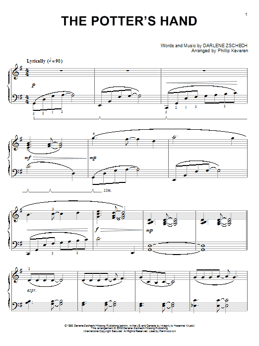 Produktbild zu: The Potter's Hand (arr. Phillip Keveren)