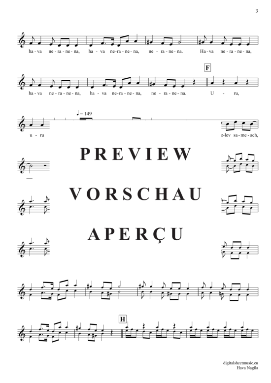 Produktgalerie: Seite 4 von 4 Hava Nagila , , (Oboe)