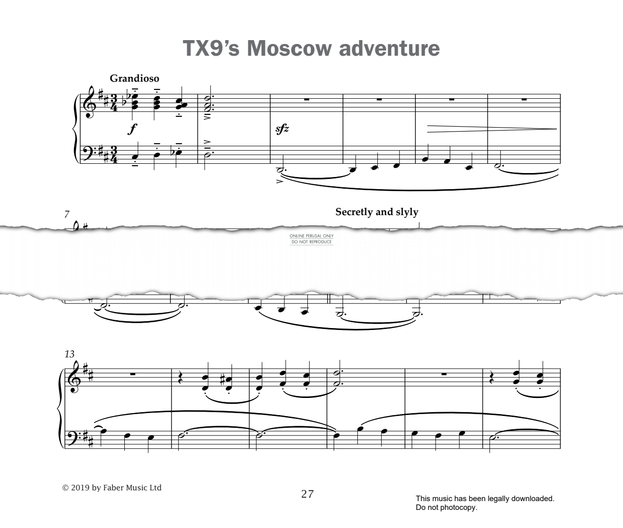 Produktgalerie: Seite 1 von 1 TX9's Moscow Adventure (from 'Improve Your Sight-Reading! A Piece a Week Piano Grade 5'), Paul Harris, Klavier