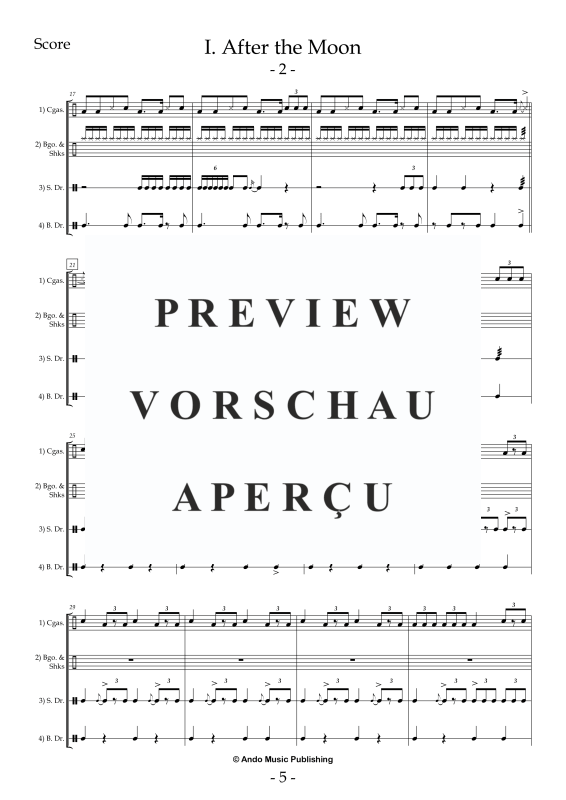 Produktgalerie: Seite 7 von 11 5 Ensemble Pieces for four Percussionists, , Percussion Ensemble Quartet