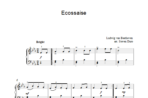 Product gallery: Page 1 of 1 Ecossaise, Ludwig Van Beethoven