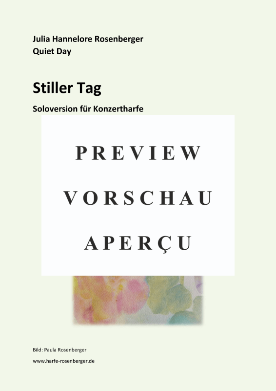 gallery: Stiller Tag, , (concert harp)