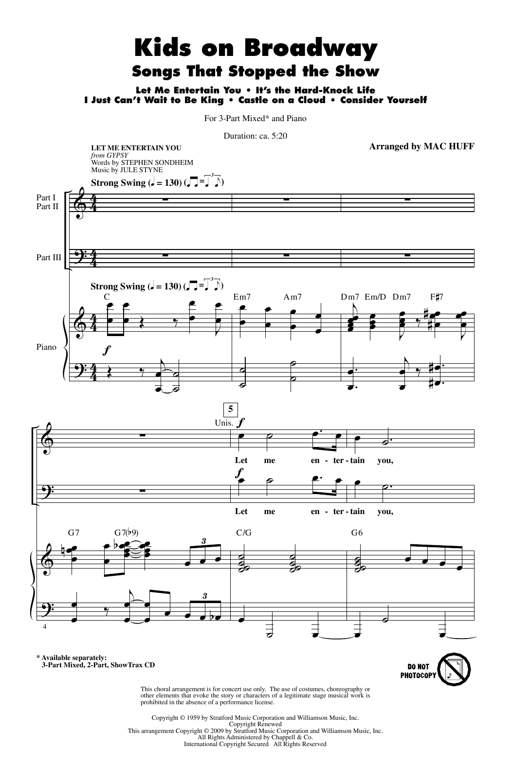 Produktbild zu: Kids On Broadway: Songs That Stopped The Show (Medley)