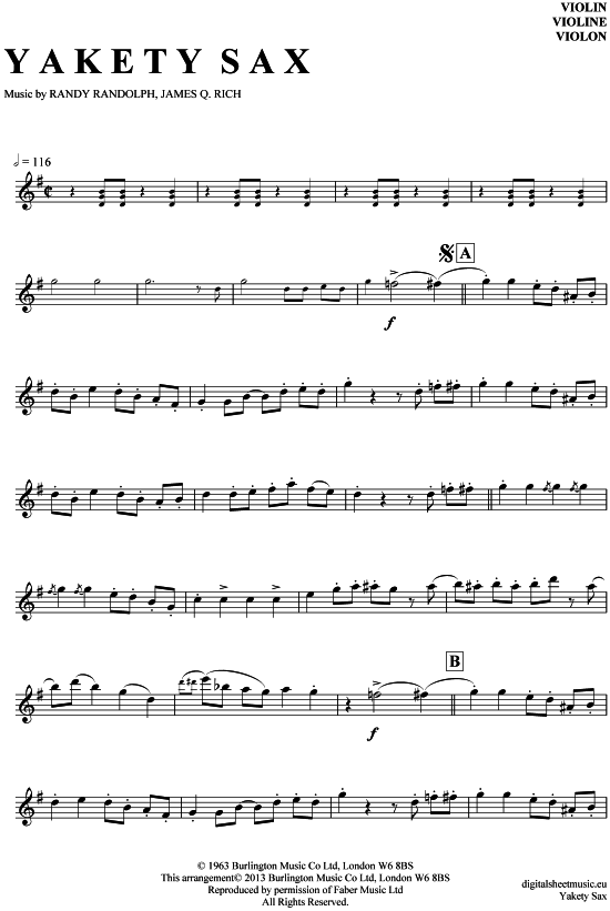 Product gallery: Page 1 of 4 Yakety Sax , Randolph, Boots, (violin)