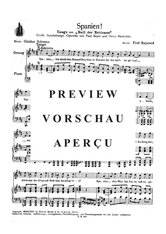 Produktgalerie: Seite 3 von 3 Spanien!, , Klavier und Gesang