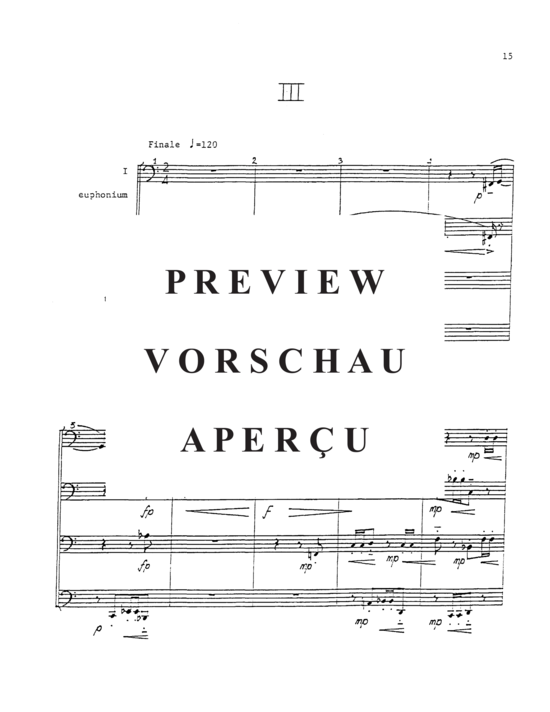 Product gallery: Page 19 of 21 Tuba Quartet: Study in Motions, Hymn, and Finale , , (Tuba Quartett EETT)