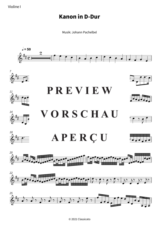 Produktgalerie: Seite 13 von 19 Kanon in D-Dur , , (Streicher Quartett)