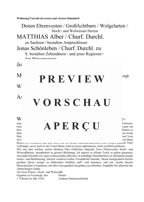 Produktgalerie: Seite 8 von 11 Musikalische Andachten I.Teil: Geistliche Konzerte, , (1 - 4 Stimmen mit B.C.)