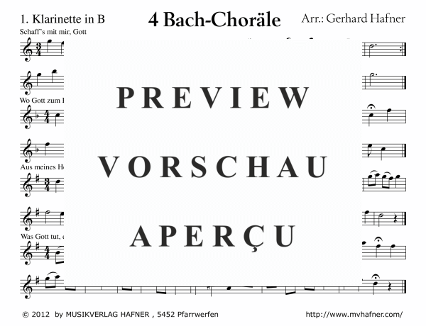 Product gallery: Page 11 of 11 4 Bach-Choräle, , (large wind orchestra)