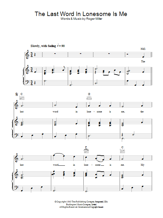 Product gallery: Page 1 of 1 The Last Word In Lonesome Is Me, Roger Miller