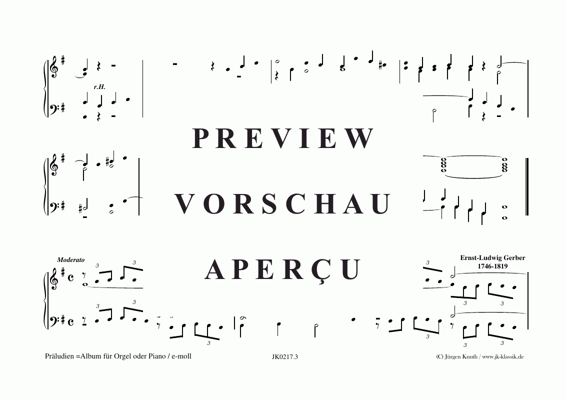 Product gallery: Page 4 of 11 Präludien E-Moll , , (organ/piano solo)
