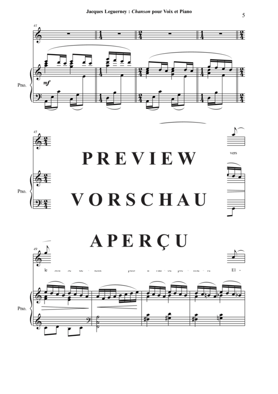 Product gallery: Page 6 of 7 Chanson , , (voice + piano)
