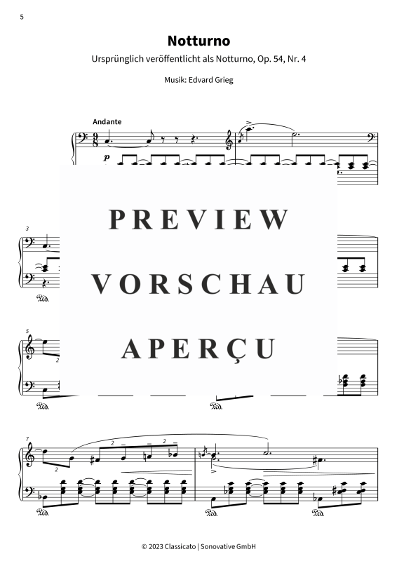 Product gallery: Page 7 of 11 Griegs Morgenmelodien, , Piano Solo