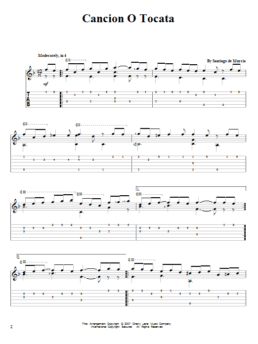 Produktbild zu: Cancion O Tocata