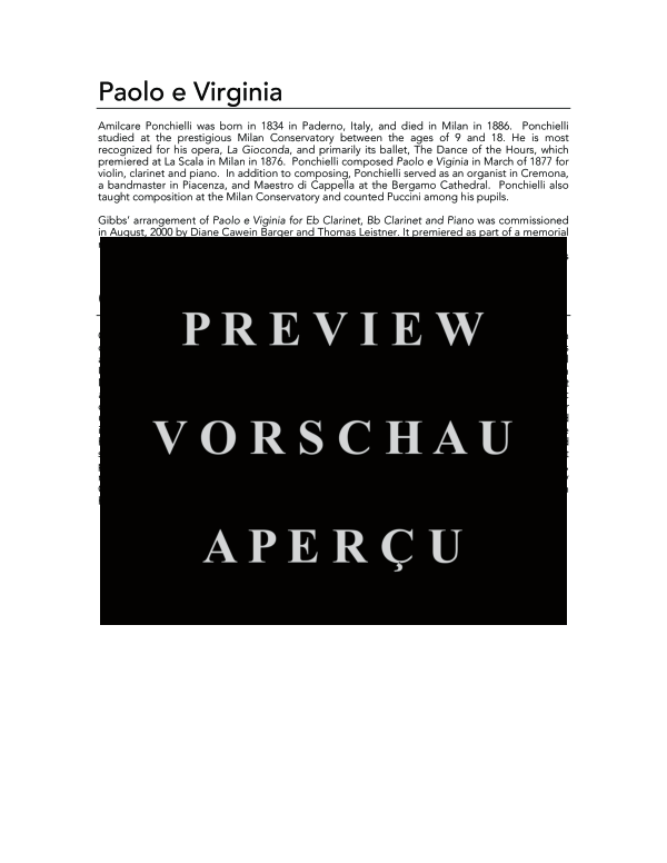 gallery: Paolo e Virginia, , (Trio Klarinette in B, Klarienette in Es und Klavier)