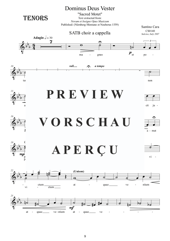 Produktgalerie: Seite 10 von 11 Dominus Deus Vester - Sacred Motet, , Gemischter Chor
