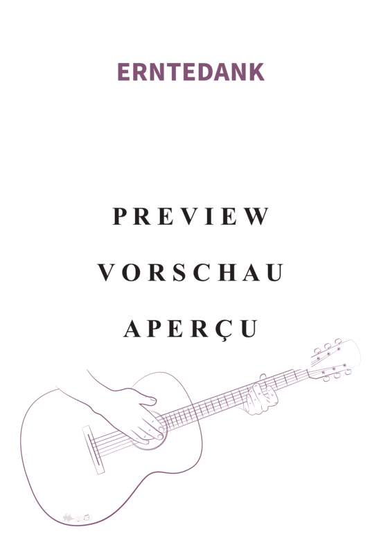 gallery: Erntedank, Yvaine, Vocal and Chords Leadsheet