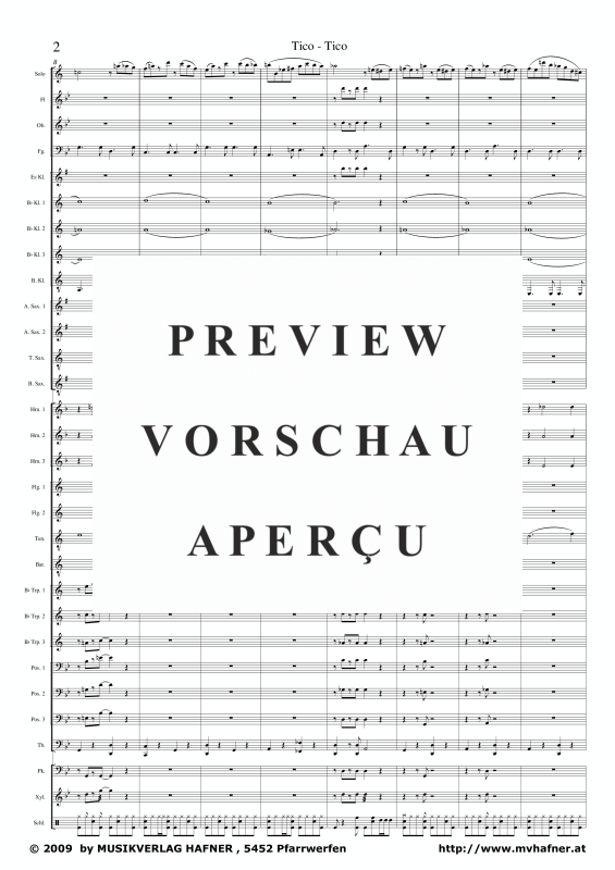 Product gallery: Page 7 of 11 Tico - Tico, , (large wind orchestra)