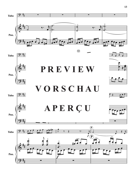 Product gallery: Page 14 of 21 Tuba Concerto Nr. 1 in B-Moll , , (tuba + piano)