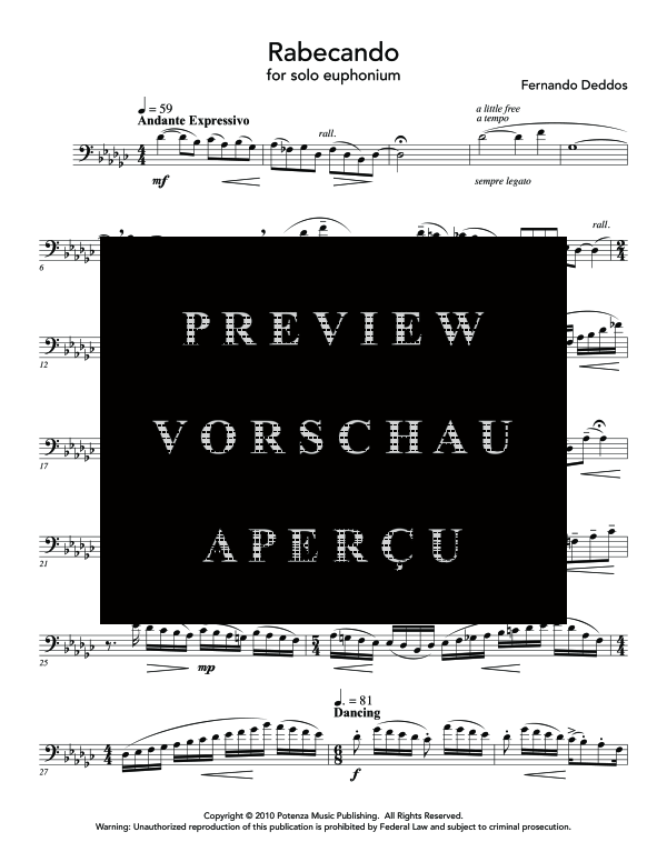 Product gallery: Page 4 of 11 Rabecando, , (Euphonium Solo)