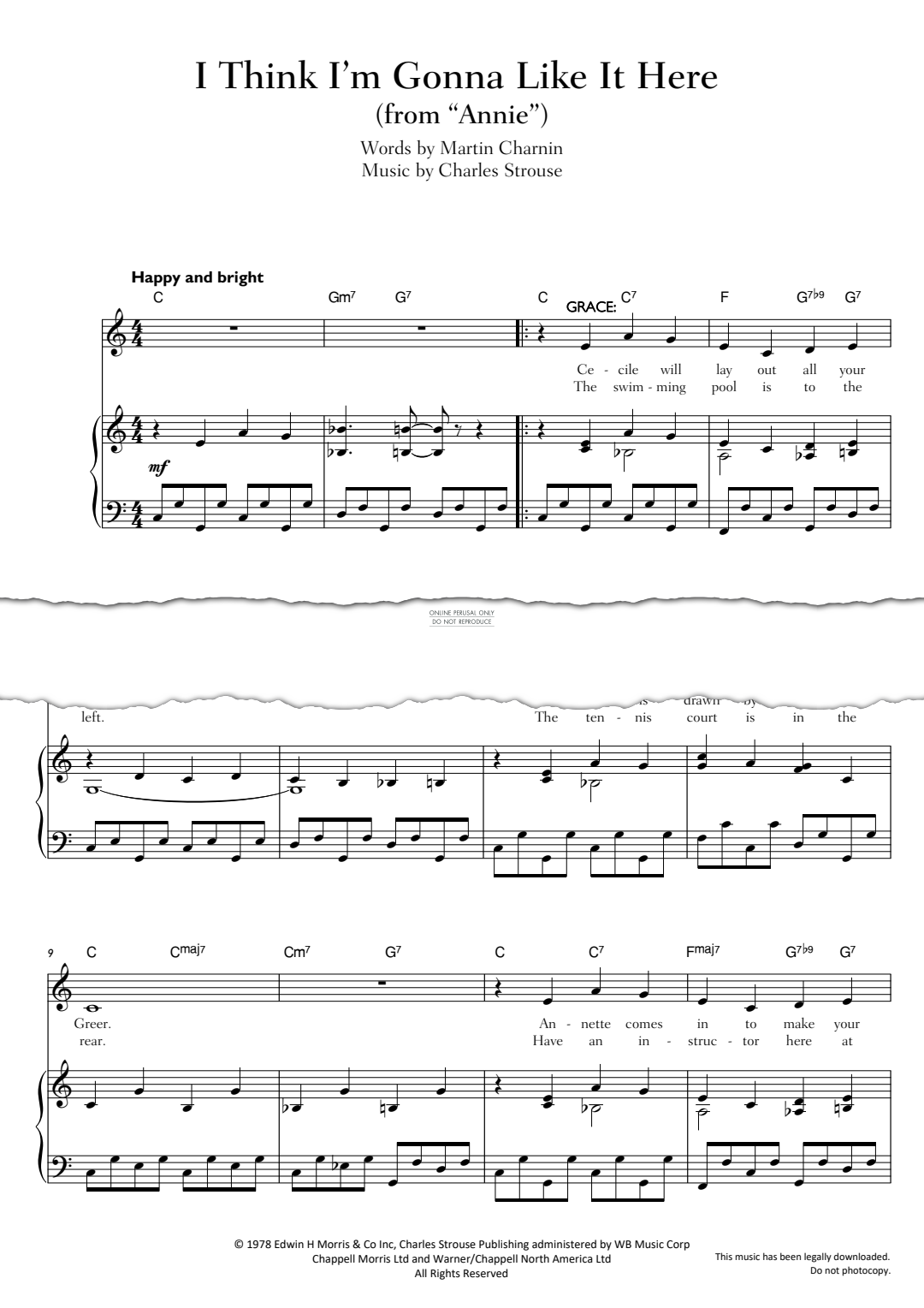 gallery: I Think I'm Gonna Like It Here (from "Annie"), Charles Strouse