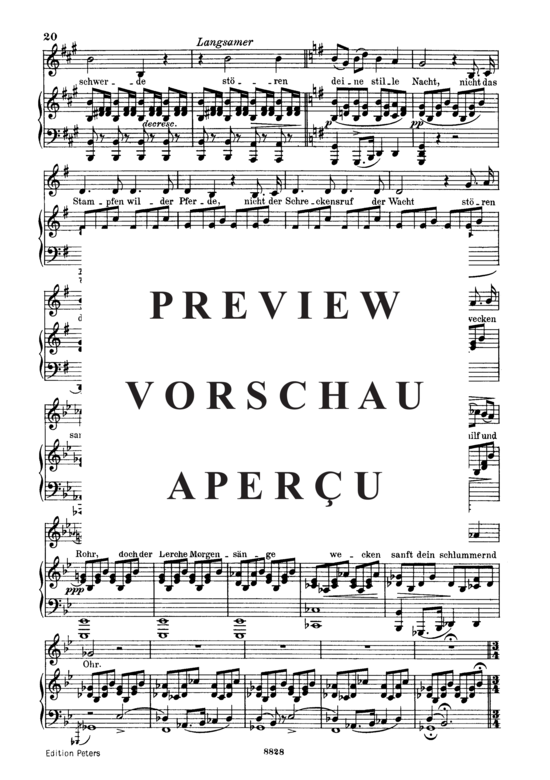 Product gallery: Page 4 of 7 Ellen's Gesang II, D.838, , Low Voice and Piano