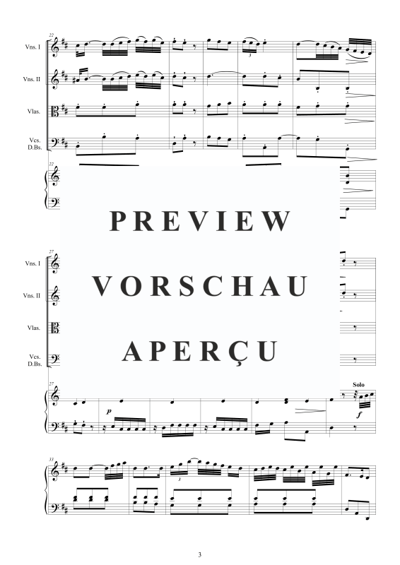Produktgalerie: Seite 4 von 11 Cembalo Konzert Nr. 4 in D-Dur, , Cembalo und Streichorchester