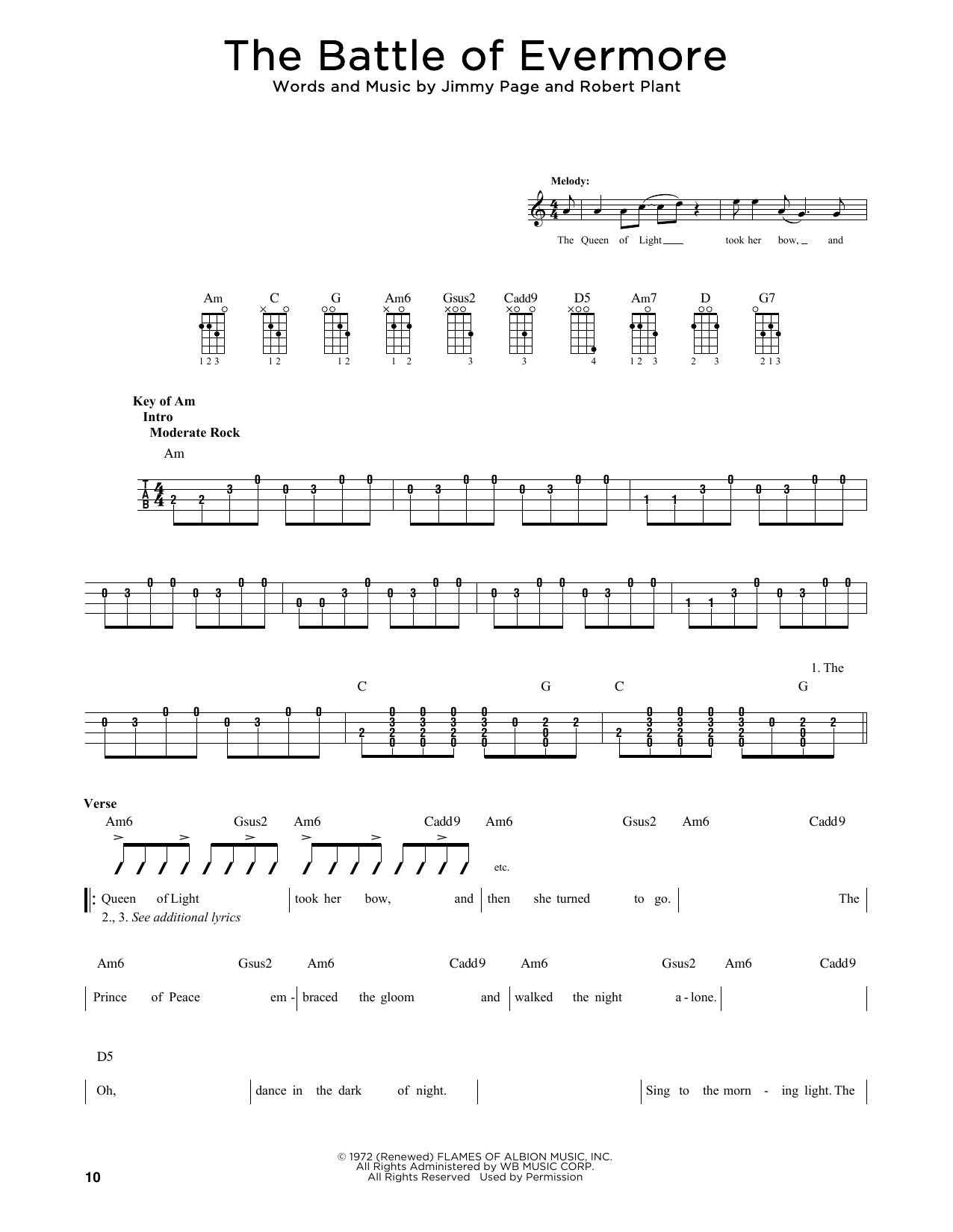Produktbild zu: The Battle Of Evermore (arr. Fred Sokolow)