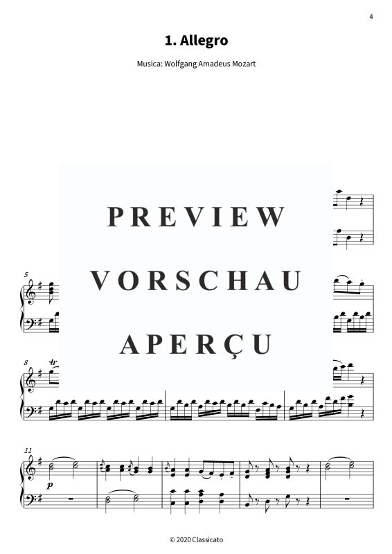 Produktgalerie: Seite 6 von 11 Una piccola musica notturna - Serenata n. 13, , Klavier Solo