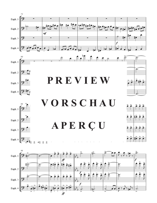 Product gallery: Page 4 of 21 Hussars Hurrah , , (4x Baritone/Euphonium)