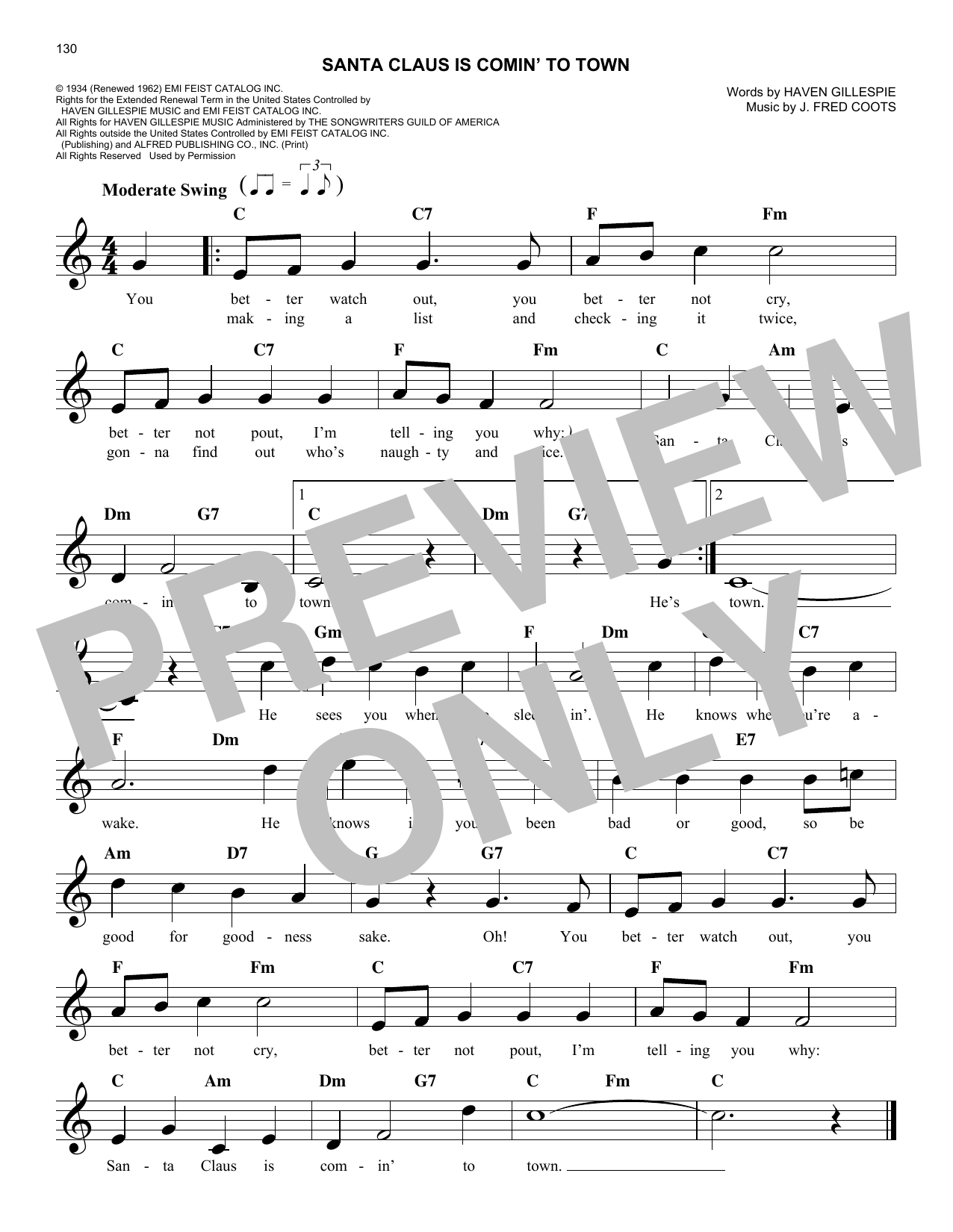 Produktbild zu: Santa Claus Is Comin' To Town