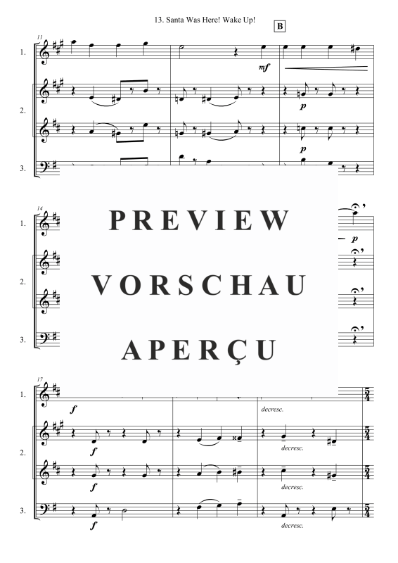 Produktgalerie: Seite 3 von 9 Santa Was Here! Wake Up!, , Blechbläser Trio - flexibel