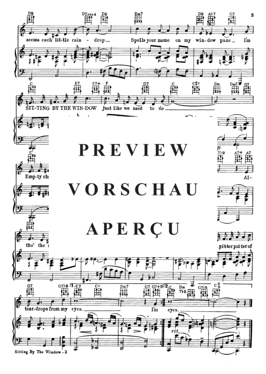 Produktgalerie: Seite 4 von 8 Sitting By The Window , Popular Standard, Klavier und Gesang