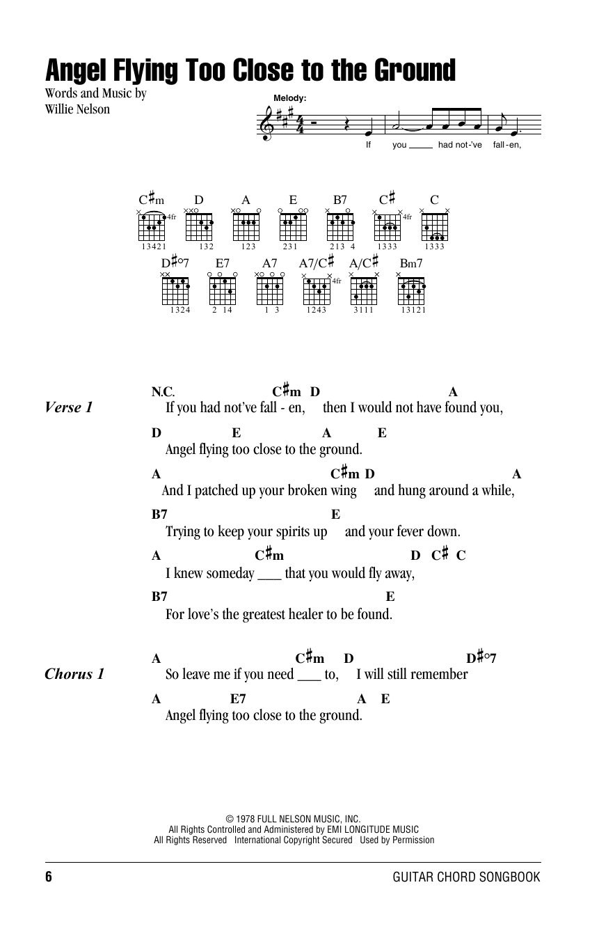 Product picture to:  Angel Flying Too Close To The Ground - Willie Nelson