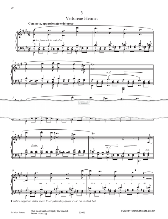 Produktgalerie: Seite 1 von 1 Etude in F-sharp minor, Adolph von Henselt, Klavier