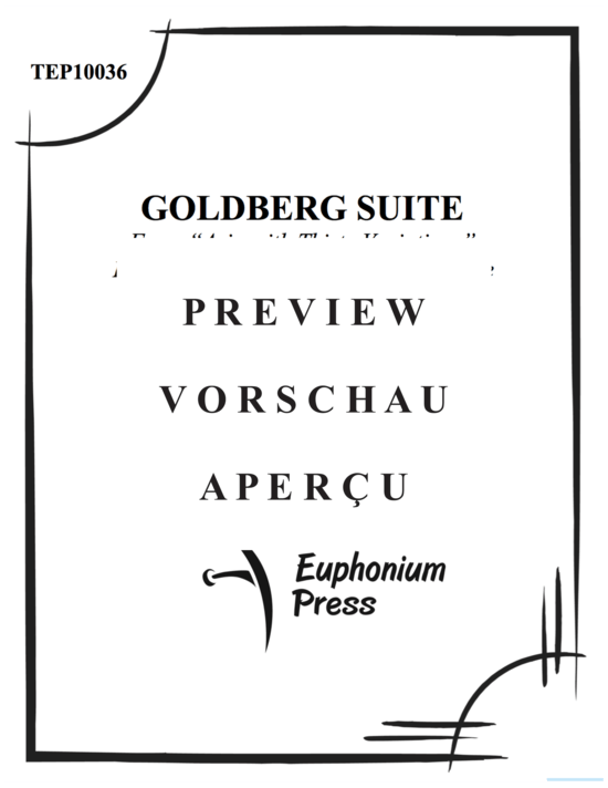 Produktgalerie: Seite 2 von 21 Goldberg Suite , , (Duett für Horn in F + Tuba)