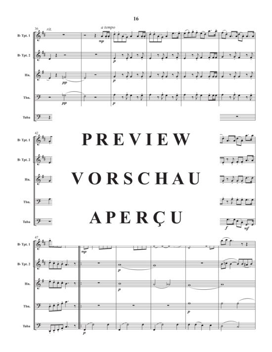 Produktgalerie: Seite 18 von 21 Montreal Suite , , (Blechbläser Quintett)