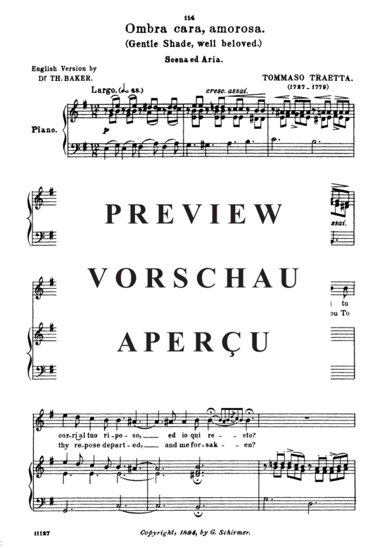 gallery: Ombra cara, amorosa , Parisotti, Alessandro, (Gesang hoch + Klavier)