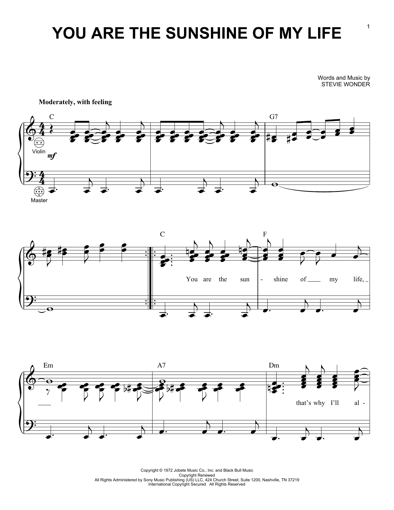 Product gallery: Page 1 of 1 You Are The Sunshine Of My Life, Stevie Wonder