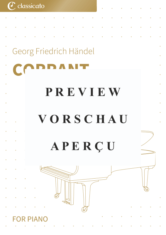 Produktgalerie: Seite 2 von 6 Corrant - Suite No. 4 in D Minor HWV 437, , Klavier Solo