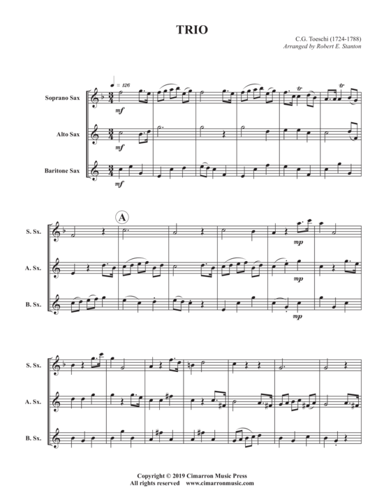 Product picture to: Trio Carlo Giuseppe Toeschi 